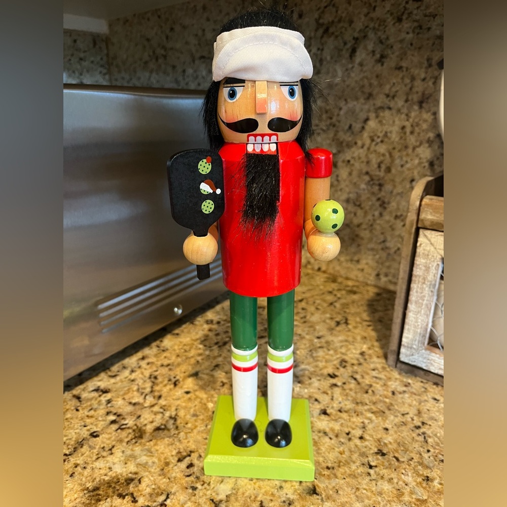 Christmas Nutcracker with Pickle Ball/Tennis Outfit